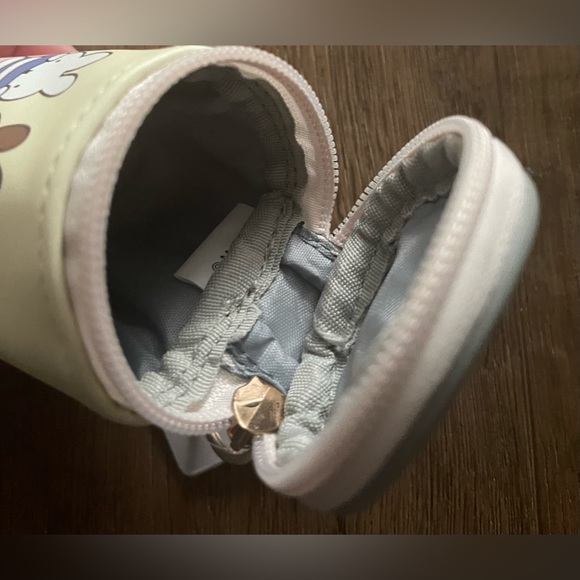 MIFFY-Imported (NWT) Mini Zipped Faux Leather Pouch - Picture 11 of 12